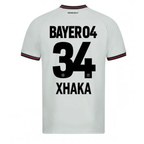 Bayer Leverkusen Granit Xhaka #34 Gostujuci Dres 2023-24 Kratak Rukavima